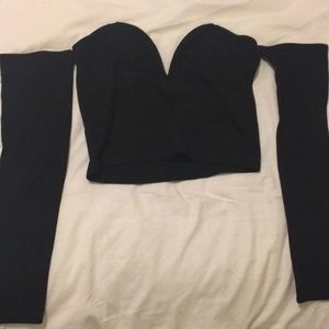 NWT Forever 21 Sexy Black Crop Top